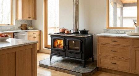 Cuisini&egrave;re au bois : comment allier chauffage et cuisine ?